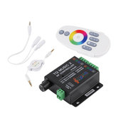 DC12-24V 18A RGB Музыкальный звуковой контроллер с RF беспроводным пультом для RGB светодиодных лент