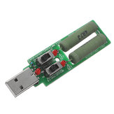 JUWEI 5V 10W 2 conmutador USB de envejecimiento de descarga Cargador de prueba de carga de 3 tipos de corriente de carga Probador de resistencia de potencia para banco de energía Cargador de teléfono celular USB Power