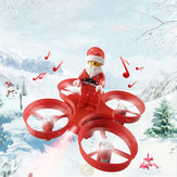 Eachine E011C Летающий Санта-Клаус с рождественскими песнями 716 Мотор Безголовый режим RC Дрон Квадрокоптер