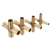 Pagoda Adapter Ottone Barbed 4 Ways Pipes Fitting 6/8/10 / 12mm di Pneumatic Component Hose Quick Coupler