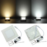 Φωτεινότητα φωτιστικού LED Panel 6W, πλατείας σχήματος, εξοικονόμησης ενέργειας