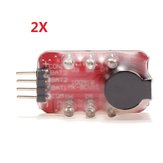 2PCS 7.4V -11.1V 2S-3S RC Lipo Pil düşük voltaj Alarm Göstergesi