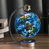 Lâmpada de mesa decorativa com globo flutuante de levitação magnética de 8 polegadas e decoração de constelação