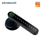 Zemismart Tuya WiFi Smart Lock Core Cylindre Chiffrement de serrure de porte de sécurité intelligente avec clés fonctionne avec l'application Smart Life