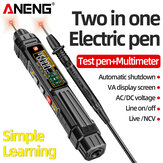 ANENG A3005D 2In1 Multimeter Test Pen with VA Color Display Auto Shutdown Non-Contact Line Wiring Detection NCV Induction Technology High Portability for Electricians and DIY Enthusiasts