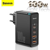 [GaN Tech] Baseus GaN2 Pro 100W USB PD 4-Port Wall شاحن Dual 100W USB-C PPS PD Dual 60W USB-A QC3.0 مع 100W USB-C إلى USB-C