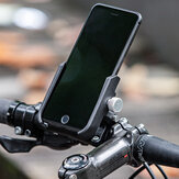 Kerékpár telefon tartó ROCKBROS B2-BK / B2-1BK 6-10cm szélességű alumínium ötvözet kerékpár telefon tartóval 360 ° -os forgatással és 180 ° -os forgatással kerékpár kiegészítőkhez.