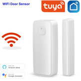 Smart WiFi Door Window Sensor Alarm Compatible with Alexa and Google Home APP Alarm Home Security Accessories