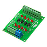 Scheda di isolamento Optocoupler a 4 canali da 5V a 24V, modulo isolato, scheda convertitore di livello di segnale PLC a 4 bit