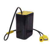 XANES® 6x18650 Estuche de batería Power Bank Box 5V 8.4V Caja de almacenamiento de batería de luces de bicicleta a prueba de agua con pantalla de alimentación para ciclismo al aire libre