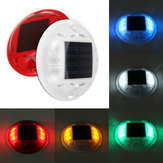 Luminária de solo movida a energia solar com 4 LEDs coloridos para caminhos externos