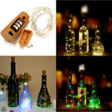 Лампа на батарейках с 8 светодиодами в виде пробки для наружного освещения лампочки с звездным светом для бутылок вина на Рождественскую вечеринку
