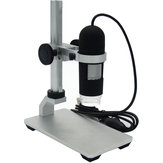 Microscope numérique USB à zoom continu 1000X avec 8 LED et support en alliage d'aluminium réglable
