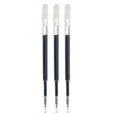 3 pezzi di ricarica liscia blu da 0,5 mm per la penna firmata in metallo originale Xiaomi. Ricarica sostituibile con inchiostro MiKuni.