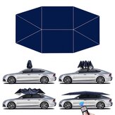 400x220cm Automatic Protection Car Tent Umbrella Folding Remote Control Anti-UV Car Sunshade Waterproof Portable Movable Carport Canopy Cover Stand for Outdoor Camping Travel Blue