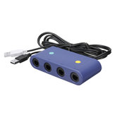 3 en 1 GC convertisseur adaptateur de contrôleur de jeu NGC câble GameCube pour Nintendo Switch WII U PC 