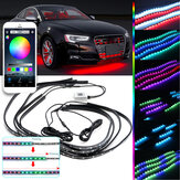 DC12V RGBW ροή LED κάτω από το φως σωλήνα του αυτοκινήτου καπνιστό APP ελέγχου αδιάβροχο φως ράγας σώματος προσφορές διακόσμησης Χριστουγεννιάτικα φώτα