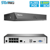 SOVMIKU SFNVR-P-4H.265 8CH 5MP POE NVR مراقبة أمنية CCTV NVR ONVIF P2P شبكة نظام فيديو مسجل لـ POE IP الة تصوير