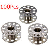 100pcs Metal Empty Bobbins For Brother Janome Singer Sewing Machine