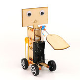 DIY教育用電動歩行スイングファンロボット科学的発明おもちゃ