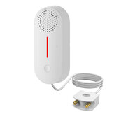 Tuya WiFi Slimme Waterlekkagesensor Real-time Waterstandsbewaking Overlooplekdetector APP Afstandsbediening Alarmduw Tijdsinstelling 100dB Geluidsalarmsysteem voor Thuisveiligheidsmonitor