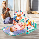 Baby-Spielmatte mit Fitness, Musik, Klavier, Hängespielzeug, Projektor und frühkindlicher Bildungspuzzle-Teppich