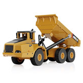 HUINA 7713-1 1/50 Scale Alloy Hydraulic Dump Truck Diecast Model Engineering Digging Toys