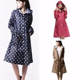 Damen Mädchen Regen Mantel Regenbekleidung Reiten Kleidung Regen Mantel Wasserdichte Kleidung Dot Outdooors Poncho Lange