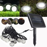 8 in 1 Solar Güç LED Su Geçirmez Yeraltı aydınlatması Outdoor Bahçe Yol Lamba 