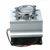 Radiador de alumínio com ventilador para LED de 20-100W, suporte de refletor e conjunto de lentes de 44mm