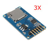 Módulo de tarjeta de memoria Micro SD TF de 3 piezas adaptador SPI Micro SD