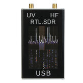 Excellway® Ham Radio Receptor 100KHz-1.7GHz Completo Banda UV RTL-SDR Sintonizador USB Receptor