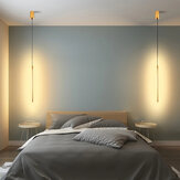 Oświetlenie wiszące z diodami LED linii 60/80/100 cm Minimalistyczne,nowoczesne ciepłe białe 3000K źródła światła sufitowe do salonu sypialni dekoracji oświetleniowej