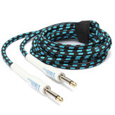 Zebra 3m Guitar Cable Cord for Guitar Mixer Amplifier Blue-Black