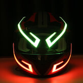 4pcs wiederaufladbare Version Helm Licht Streifen Motorrad glühende Bars