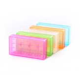 5pcs 18650 x 2 Sot Plastic Battery Case Batteries Cover Spare Carrier Holder Storage Box CR123A 16340 R123A 17670 4x Cell 18350 Container