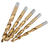 Drillpro Titanium Coating Twist Step Drill Bits for Manual Pocket Hole Jig Master System 8-4/9-5/10-5/10-6/12-8mm Woodworking Tool