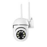 Câmera IP WiFi 2.4G + 5G para uso externo, Vigilância sem fio Câmera de segurança de vídeo Visão noturna Detecção de movimento Alarme Notificações de push do aplicativo Áudio bidirecional Câmera CCTV