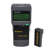 Medidor de cable portátil multifunción LCD digital inalámbrico de datos de red para PC CAT5 RJ45 LAN Phone Detector Meter Length SC8108