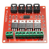 Módulo de chave de botão de quatro canais IRF540 MOSFET para motores e dimmer de iluminação