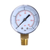Manomètre de pression d'eau de piscine et de spa pratique TS-50-4 Mini 0-60 PSI 0-4 Bar Montage latéral Filetage de tuyau de 1/4 pouce NPT TS-50