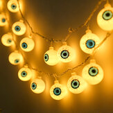 Luces de cadena de ojos LED para exteriores decoración de terraza Bombillas LED Luces de Halloween Luces de Navidad