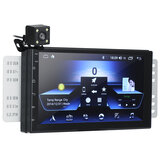 iMars 7 Polegada 2 Din para Android 8.0 Carro Rádio Estéreo MP5 Player 2.5D Tela GPS WI-FI Bluetooth FM com Câmera Traseira