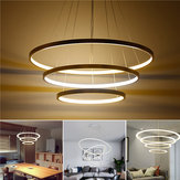 LED mennyezeti lógató karika fényforrás tartó lámpaernyővel otthoni nappali dekoráció AC220V