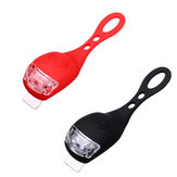 Black&Red Bicycle Bike  Light Waterproof Silicone LED Flashlight
