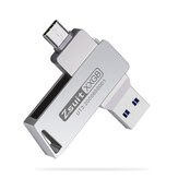 Zsuit Type-C&USB3.1 Flash Drive Dual Metal Interface 32G/64G/128G High Speed Data Transmission Portable Memory U Disk OTG Extended USB Drive