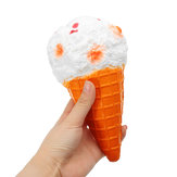 スクイージー　　ジャンボ　　アイスクリームコーン　　9センチメートル　　白いコレクションギフト　　装飾玩具