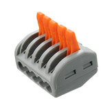 Excellway® ET25 5 Pins Spring Terminal Block 10個の電気ケーブルワイヤーコネクター