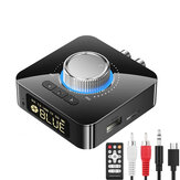 Transmissor receptor de áudio Bluetooth V5.0 Bakeey M5 com display digital/Adaptador de áudio sem fio 3.5mm Aux / 2RCA / Suporte para USB TF Card para TV PC Alto-falante Sistema de som do carro Sistema de Som Doméstico