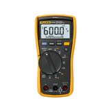 Fluke 117C Digital Multimeter, Non-Contact AC Voltage Detection, Measures Resistance/Continuity/Frequency/Capacitance/Min Max Average, Automatic AC/DC Voltage Selection, Low Impedance Mode